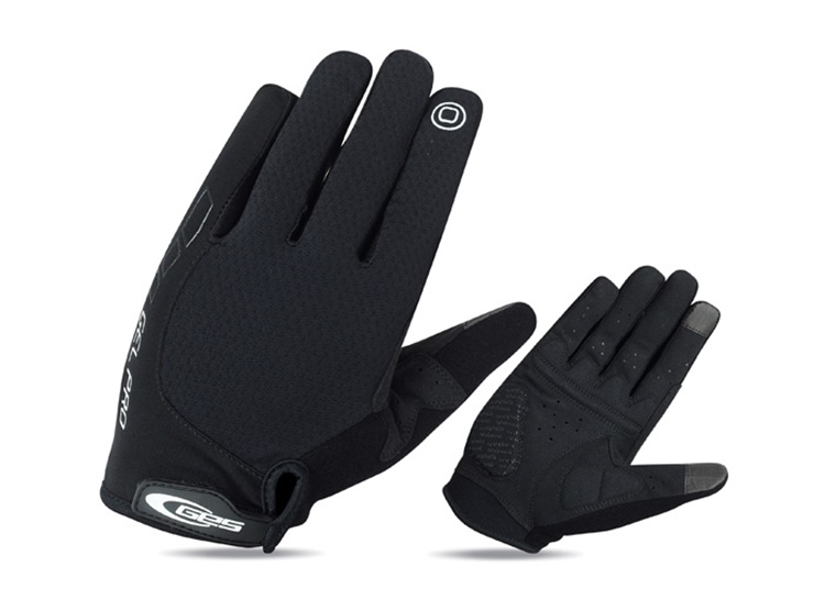 GUANTES BICICLETA GES GEL PRO LARGO NEGRO talla L